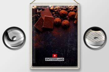 Plaque en tôle voyage 30x40cm Suisse Berne chocolat sucré 2