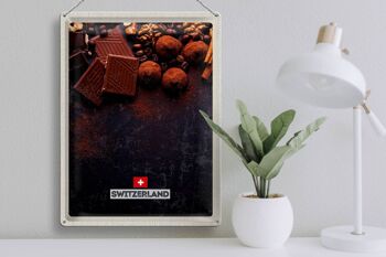 Plaque en tôle voyage 30x40cm Suisse Berne chocolat sucré 3