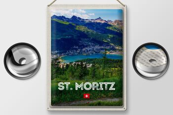 Plaque en tôle Voyage 30x40cm pcs. Moritz Autriche Ausblich Voyage 2