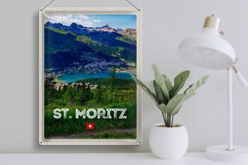 Plaque en tôle Voyage 30x40cm pcs. Moritz Autriche Ausblich Voyage 3
