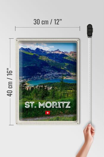 Plaque en tôle Voyage 30x40cm pcs. Moritz Autriche Ausblich Voyage 4