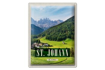 Plaque en tôle Voyage 30x40cm pcs. Johann au Tyrol, voyage d'été en montagne 1