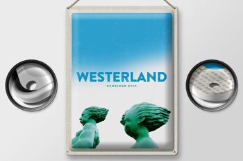Plaque en tôle voyage 30x40cm vacances Westerland voyageurs Sylt 2
