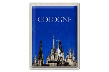 Panneau en étain voyage 30x40cm, Cologne, allemagne, cathédrale de Cologne, église 1