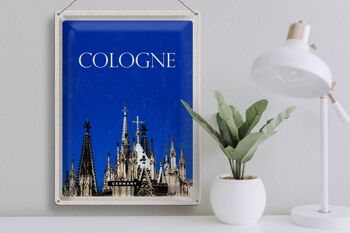 Panneau en étain voyage 30x40cm, Cologne, allemagne, cathédrale de Cologne, église 3