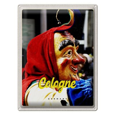 Cartel de chapa de viaje 30x40cm Disfraces de carnaval de Colonia Alemania