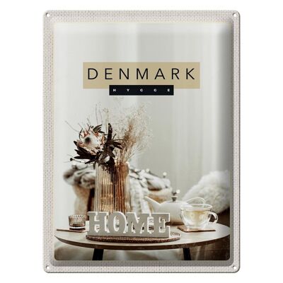 Cartel de chapa viaje 30x40cm Dinamarca muebles para el hogar blanco