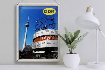 Plaque en tôle voyage 30x40cm RDA Berlin Alexanderplatz vue 3