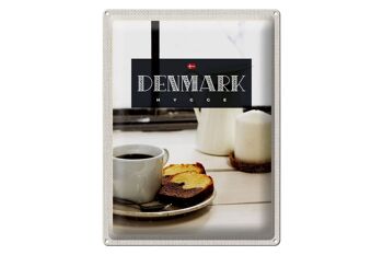 Signe en étain voyage 30x40cm, danemark café marbre gâteau appartement 1