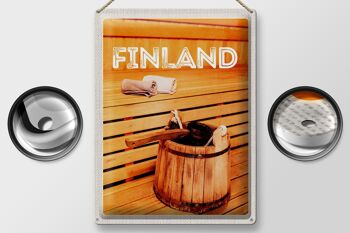 Panneau en étain voyage 30x40cm, accessoires de sauna finlandais 2