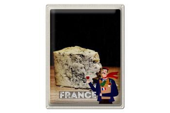 Plaque tôle voyage 30x40cm France moule fromage tradition 1