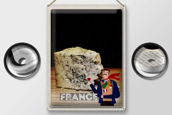 Plaque tôle voyage 30x40cm France moule fromage tradition 2
