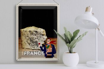 Plaque tôle voyage 30x40cm France moule fromage tradition 3