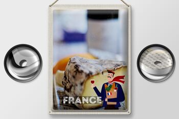 Plaque en tôle voyage 30x40cm France fromage Emmental production 2