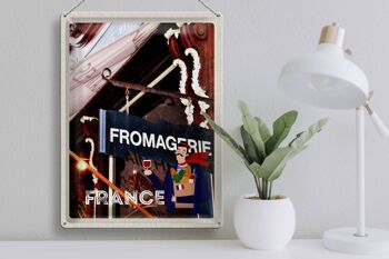 Plaque en tôle voyage 30x40cm France Restaurant Fromagerie 3
