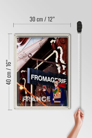 Plaque en tôle voyage 30x40cm France Restaurant Fromagerie 4