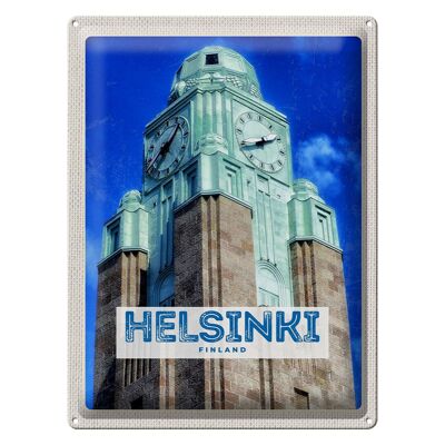 Blechschild Reise 30x40cm Helsinki Finnland Kirche Architektur