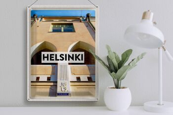 Panneau de voyage en étain, 30x40cm, Helsinki, finlande, bâtiment, vacances 3