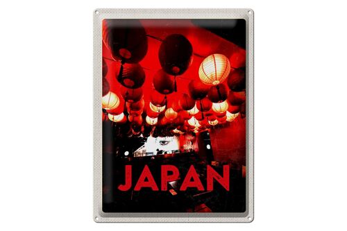 Blechschild Reise 30x40cm Japan Asien Restaurant rote Laterne