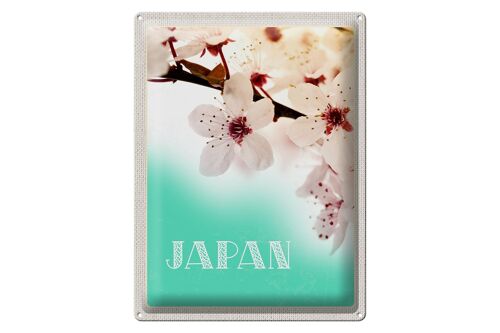 Blechschild Reise 30x40cm Japan Asien Kirschblüten Natur