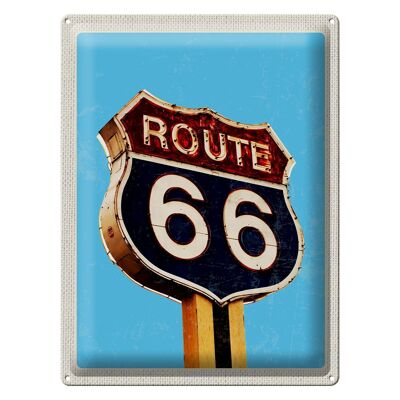 Tin sign travel 30x40cm America Route 66 gas station road