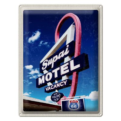 Blechschild Reise 30x40cm Amerika USA Route 66 Supai Motel