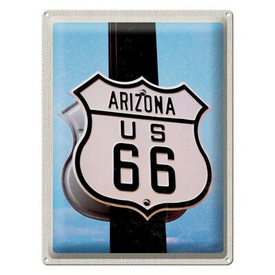 Targa in metallo da viaggio 30x40 cm America USA Arizona Road Route 66