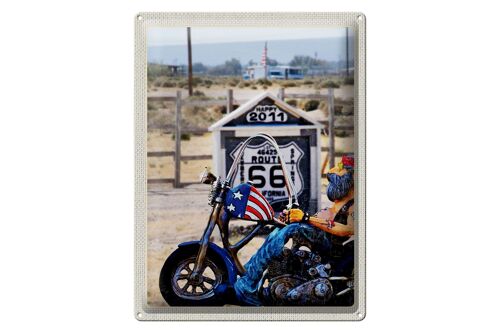 Blechschild Reise 30x40cm Amerika Route 66 Biker Kalifornien