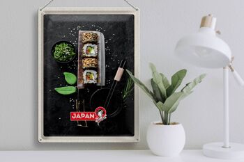 Baguettes de voyage en étain, 30x40cm, japon, asie, Sushi, poisson, nourriture 3