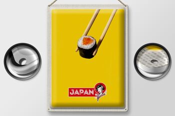 Signe en étain voyage 30x40cm, baguettes à Sushi japonaises, nourriture pour poisson 2