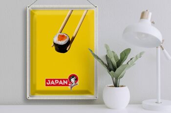 Signe en étain voyage 30x40cm, baguettes à Sushi japonaises, nourriture pour poisson 3