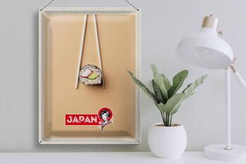 Baguettes de voyage en étain, 30x40cm, japon, asie, Sushi, poisson, concombre 3