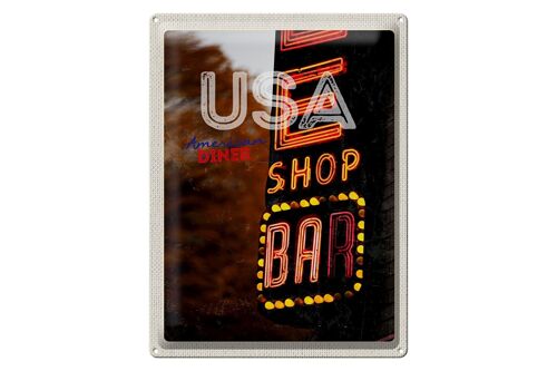 Blechschild Reise 30x40cm Amerika USA Bar Shop Diner feiern