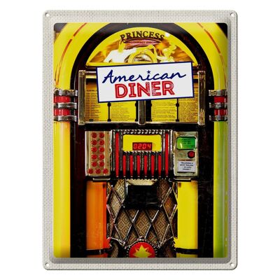 Blechschild Reise 30x40cm Amerika USA Musikbox Diner tanzen