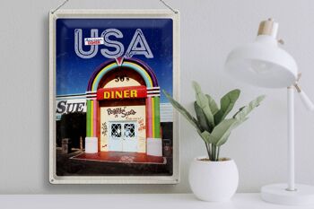 Panneau en étain voyage 30x40cm, amérique et états-unis, Peggy Sues Restaurant 3