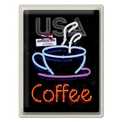 Blechschild Reise 30x40cm USA Amerika Kaffee Tee Kuchen Urlaub