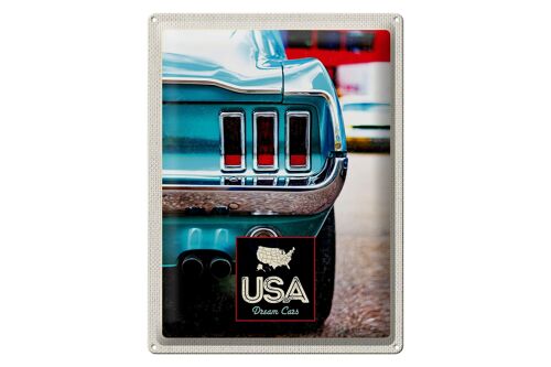 Blechschild Reise 30x40cm USA altes Fahrzeug Oldtimer Urlaub