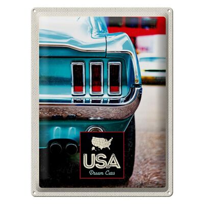 Tin sign travel 30x40cm USA old vehicle vintage car vacation