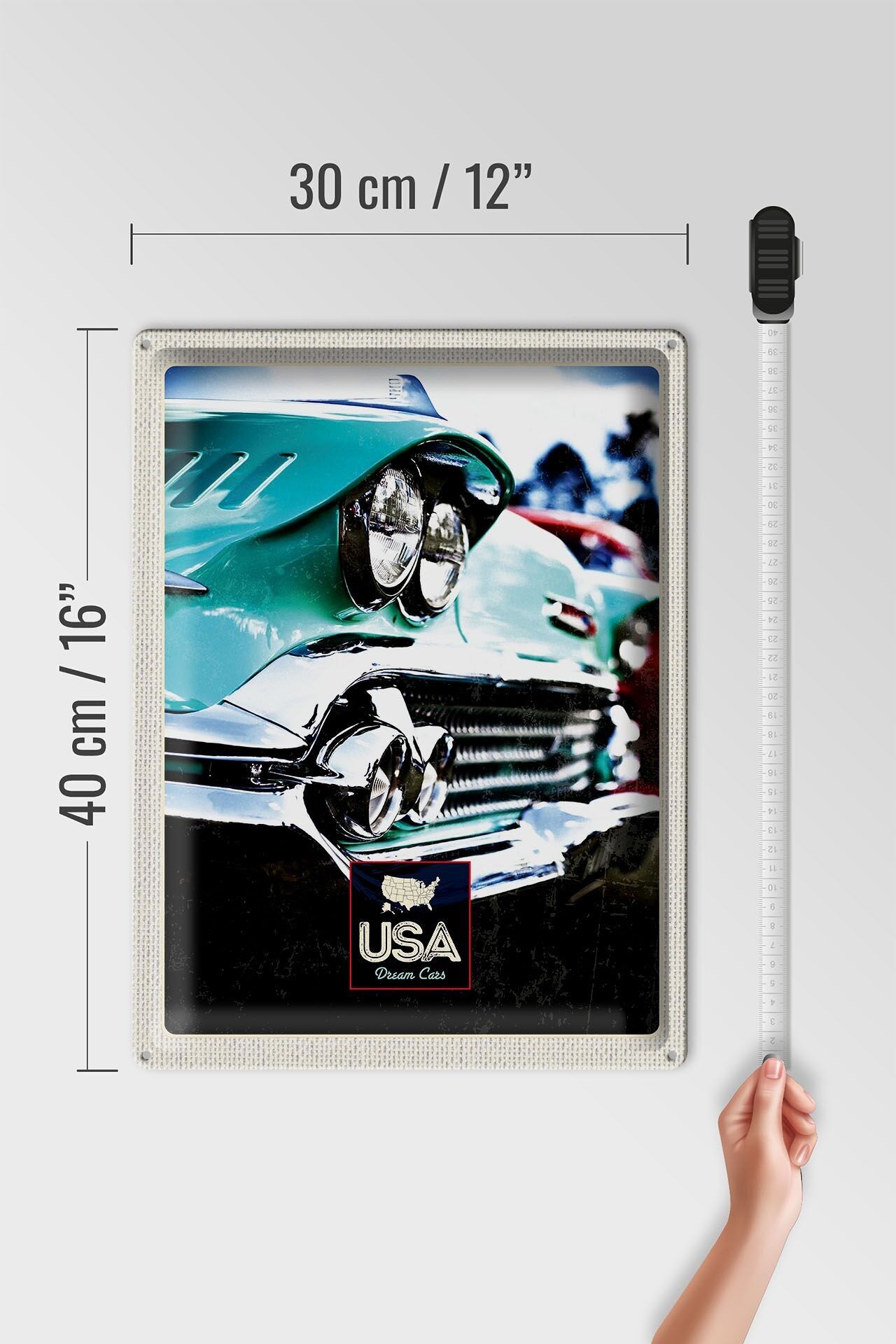 Buy wholesale Metal sign travel 30x40cm America vintage car