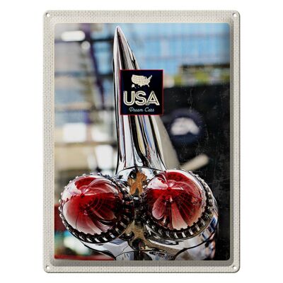 Cartel de chapa Travel 30x40cm America Vintage 90s Silver Car