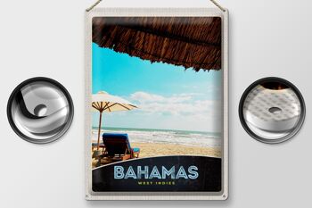 Panneau de voyage en étain, 30x40cm, Bahamas, Inde occidentale, soleil de vacances 2