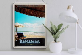 Panneau de voyage en étain, 30x40cm, Bahamas, Inde occidentale, soleil de vacances 3