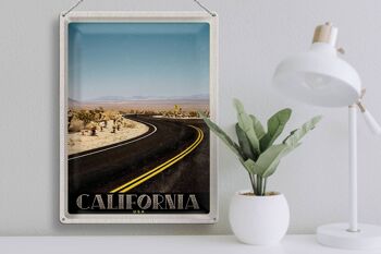 Panneau en étain voyage 30x40cm, californie, amérique, plage, rue, désert 3