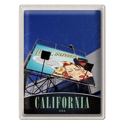 Cartel de chapa de viaje, 30x40cm, California, Estados Unidos, actor