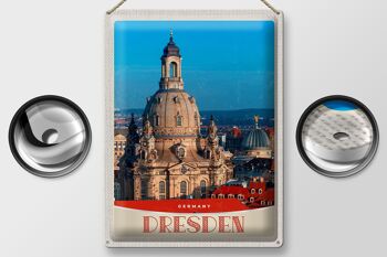 Plaque en tôle voyage 30x40cm Dresde Frauenkirche 2