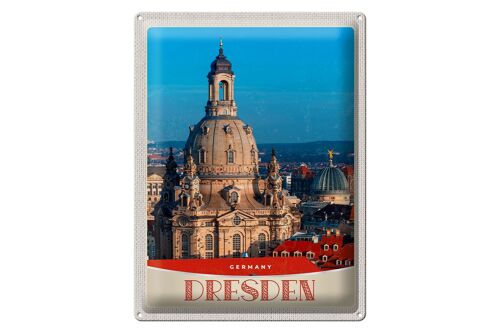 Blechschild Reise 30x40cm Dresden Frauenkirche