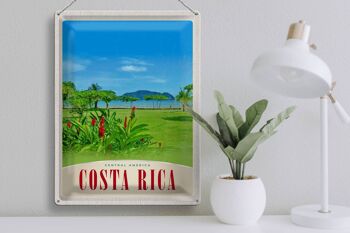 Panneau en étain voyage 30x40cm, Costa Rica, amérique centrale, plage, mer 3