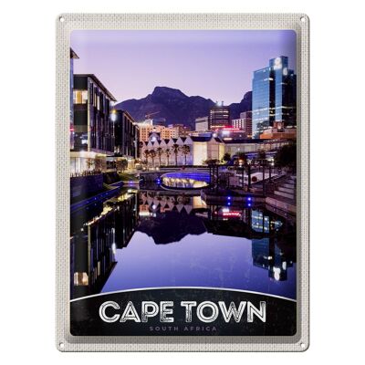Targa in metallo da viaggio 30x40 cm Città del Capo Sud Africa Vacanza di lusso