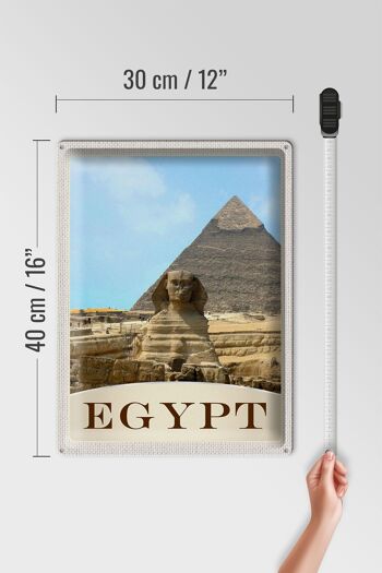 Signe en étain voyage 30x40cm, pyramide d'egypte et d'afrique, vacances dans le désert 4