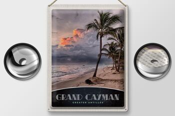 Panneau de voyage en étain, 30x40cm, Grand Cayman, caraïbes, Amérique, île 2